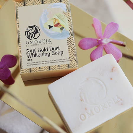 24k Gold Dust Whitening Soap